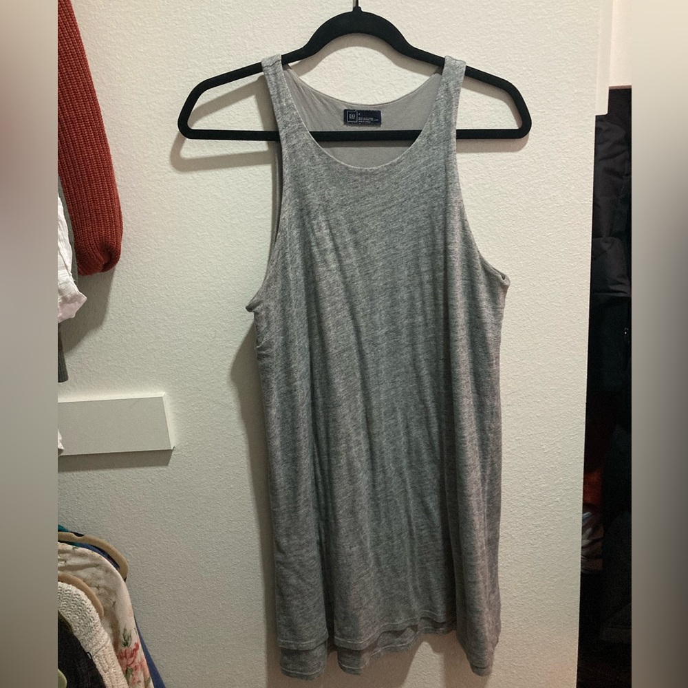 Gray GAP A Line Casual Dress